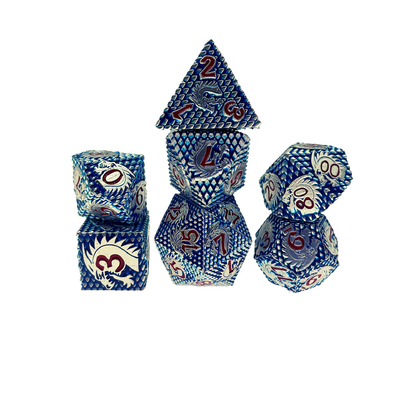Folklorische -Skalen Metall Würfel Multi -Noodle Brettspiel-Set#Dnd#Rpg#Coc
