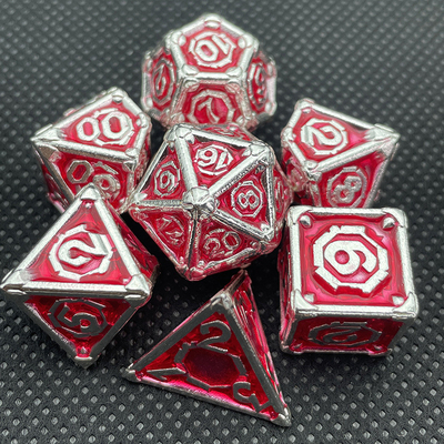 Customized Metal Multi-Face Dice Dnd Rpg Coc Desktop Spiel Portable