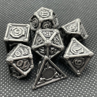 Customized Metal Multi-Face Dice Dnd Rpg Coc Desktop Spiel Portable