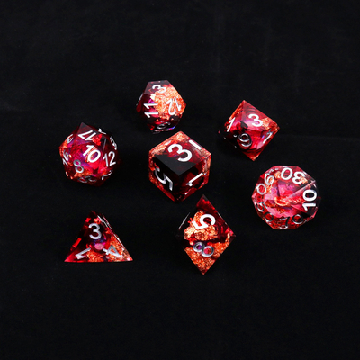 Rotfolie Gold Naturharz vielseitiges Desktop-Spiel Dice Border Gate
