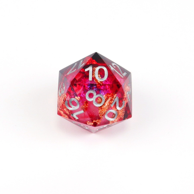 Rotfolie Gold Naturharz vielseitiges Desktop-Spiel Dice Border Gate
