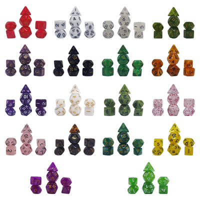 Süßigkeiten Farbe Naturharz Charakter spielt Würfel Set dnd Würfel