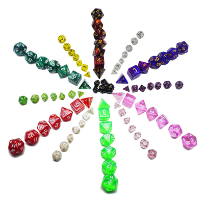 Süßigkeiten Farbe Mini-Harz Desktop-Spiel Würfel-Set