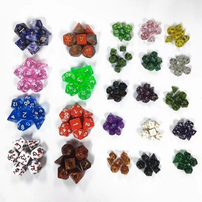 Süßigkeiten Farbe Mini-Harz Desktop-Spiel Würfel-Set