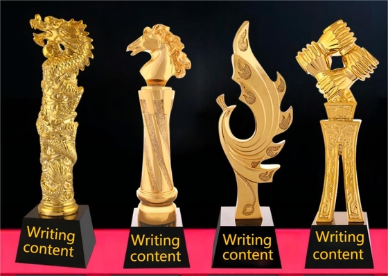 Trophäen aus Harz, Gold oder Silber beschichtet