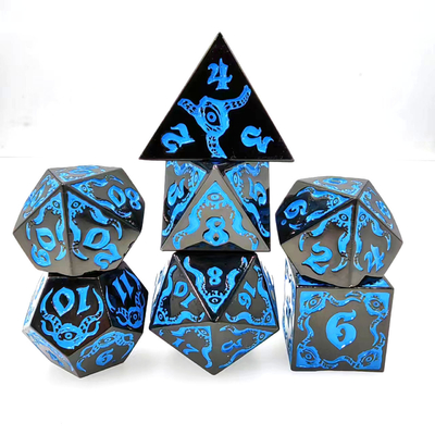 Devil's Eye-Rollenspiel mit Metall-Vielfältigkeitswürfeln TRPG COC DND