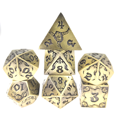 Devil's Eye-Rollenspiel mit Metall-Vielfältigkeitswürfeln TRPG COC DND