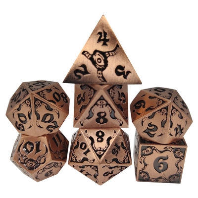 Devil's Eye-Rollenspiel mit Metall-Vielfältigkeitswürfeln TRPG COC DND