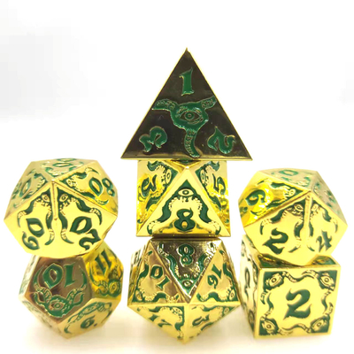 Devil's Eye-Rollenspiel mit Metall-Vielfältigkeitswürfeln TRPG COC DND