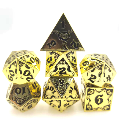Devil's Eye-Rollenspiel mit Metall-Vielfältigkeitswürfeln TRPG COC DND