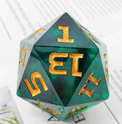 Einfach 20 Seitige Glühende Harz Spiel Würfel DND COC TRPG