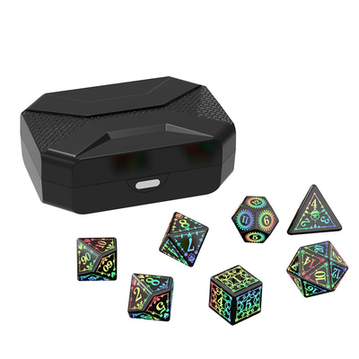 Weihnachts-Elemente LED Wiederaufladbares Würfelspiel Set Drache und Dungeon