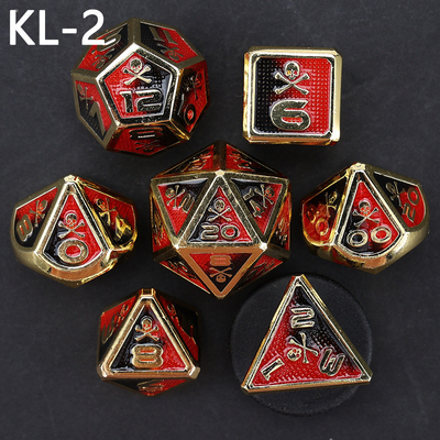 7 Skeleton Dice, Multi-Faced Digital Color DND Brettspiel, Dragon und Dungeon