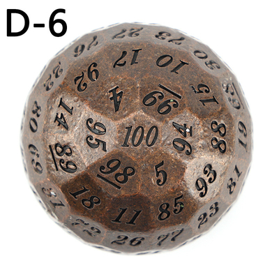Farbiges Solid 100D Metallwürfel Set Dungeon und Dragon DND # RPG # COC
