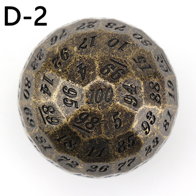 Farbiges Solid 100D Metallwürfel Set Dungeon und Dragon DND # RPG # COC