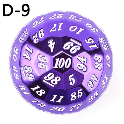 Farbiges Solid 100D Metallwürfel Set Dungeon und Dragon DND # RPG # COC