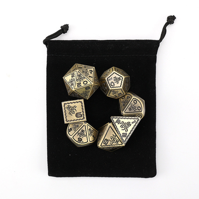 Elektroplattierte Vintage Farbige Kraken Metall Dnd Würfel Set Drachen und Drachen Schachbrett Spiel Würfel
