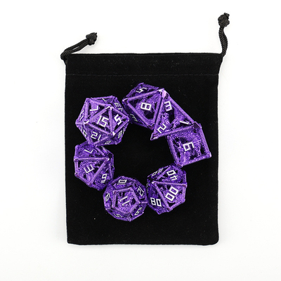 Metall Hohl Würfel Satz vielseitig Drachen DND Mist Kerker und Drachen Würfel 7 Würfel
