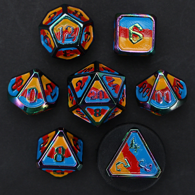Custom Metall und Kunststoff Würfel D20 Spiel D &amp; D Polyeder DND Würfel Set RPG Würfel