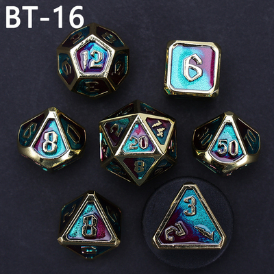 Custom Metall und Kunststoff Würfel D20 Spiel D &amp; D Polyeder DND Würfel Set RPG Würfel