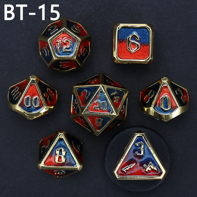 Custom Metall und Kunststoff Würfel D20 Spiel D &amp; D Polyeder DND Würfel Set RPG Würfel