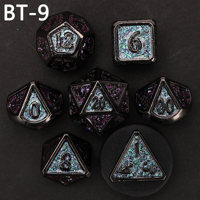 Custom Metall und Kunststoff Würfel D20 Spiel D &amp; D Polyeder DND Würfel Set RPG Würfel