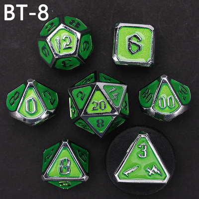 Custom Metall und Kunststoff Würfel D20 Spiel D &amp; D Polyeder DND Würfel Set RPG Würfel