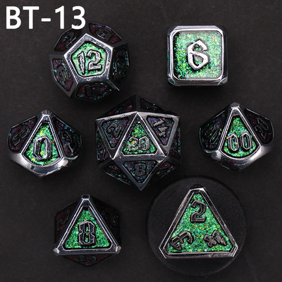 Custom Metall und Kunststoff Würfel D20 Spiel D &amp; D Polyeder DND Würfel Set RPG Würfel