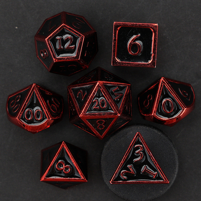 Custom Metallmassivwürfel D20 Spiel D &amp; D Polyeder DND Würfel Set RPG Würfel