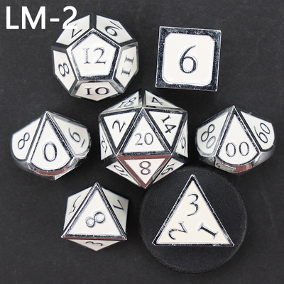 Custom Metallmassivwürfel D20 Spiel D &amp; D Polyeder DND Würfel Set RPG Würfel