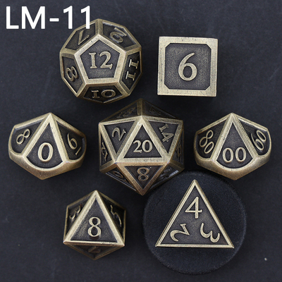 Custom Metallmassivwürfel D20 Spiel D &amp; D Polyeder DND Würfel Set RPG Würfel