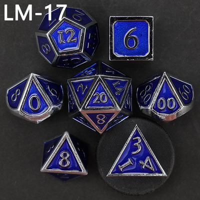 Custom Metallmassivwürfel D20 Spiel D &amp; D Polyeder DND Würfel Set RPG Würfel