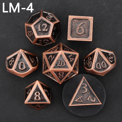 Custom Metallmassivwürfel D20 Spiel D &amp; D Polyeder DND Würfel Set RPG Würfel