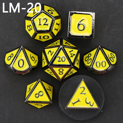 Custom Metallmassivwürfel D20 Spiel D &amp; D Polyeder DND Würfel Set RPG Würfel