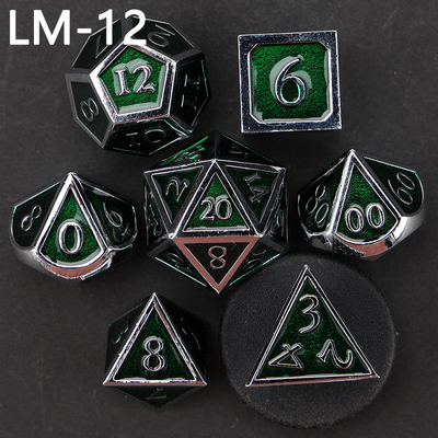 Custom Metallmassivwürfel D20 Spiel D &amp; D Polyeder DND Würfel Set RPG Würfel