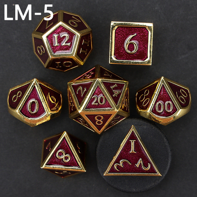 Custom Metallmassivwürfel D20 Spiel D &amp; D Polyeder DND Würfel Set RPG Würfel