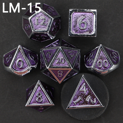 Custom Metallmassivwürfel D20 Spiel D &amp; D Polyeder DND Würfel Set RPG Würfel