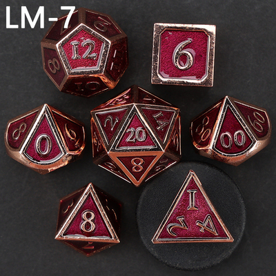 Custom Metallmassivwürfel D20 Spiel D &amp; D Polyeder DND Würfel Set RPG Würfel