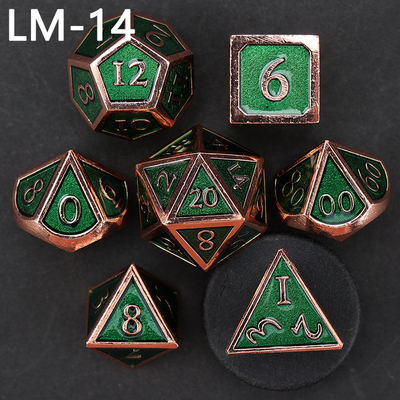 Custom Metallmassivwürfel D20 Spiel D &amp; D Polyeder DND Würfel Set RPG Würfel