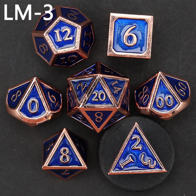 Custom Metallmassivwürfel D20 Spiel D &amp; D Polyeder DND Würfel Set RPG Würfel