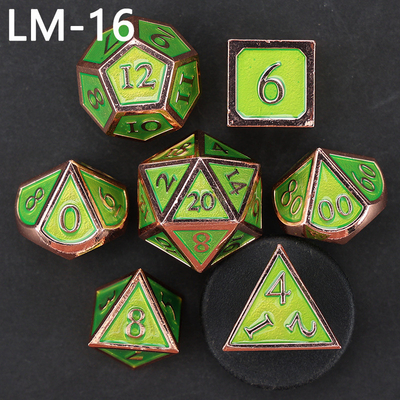 Custom Metallmassivwürfel D20 Spiel D &amp; D Polyeder DND Würfel Set RPG Würfel