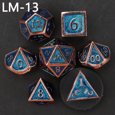 Custom Metallmassivwürfel D20 Spiel D &amp; D Polyeder DND Würfel Set RPG Würfel
