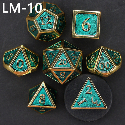 Custom Metallmassivwürfel D20 Spiel D &amp; D Polyeder DND Würfel Set RPG Würfel