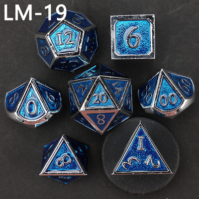 Custom Metallmassivwürfel D20 Spiel D &amp; D Polyeder DND Würfel Set RPG Würfel