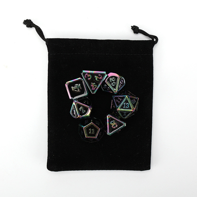Einzigartiges Design Metall Polygonal Würfel-Kit Suite Würfel