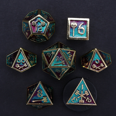 Anpassbares polyedrisches Würfelset Rollenspielwürfelspiel RPG Dungeon and Dragon Würfelset Brettspiel