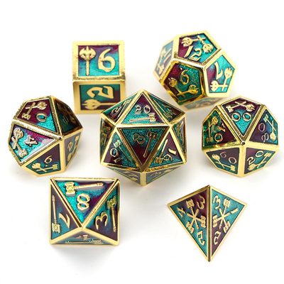 Anpassbares polyedrisches Würfelset Rollenspielwürfelspiel RPG Dungeon and Dragon Würfelset Brettspiel