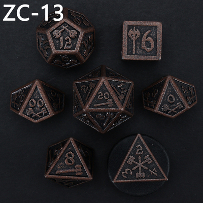 Anpassbares polyedrisches Würfelset Rollenspielwürfelspiel RPG Dungeon and Dragon Würfelset Brettspiel