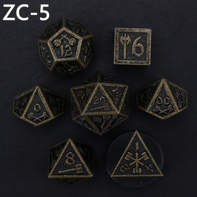 Anpassbares polyedrisches Würfelset Rollenspielwürfelspiel RPG Dungeon and Dragon Würfelset Brettspiel