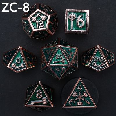 Anpassbares polyedrisches Würfelset Rollenspielwürfelspiel RPG Dungeon and Dragon Würfelset Brettspiel